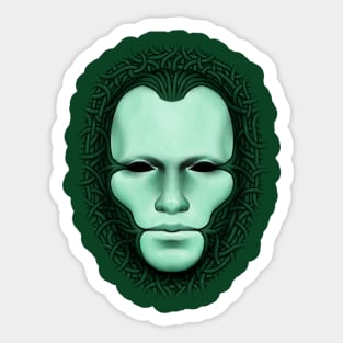 Green Man Sticker